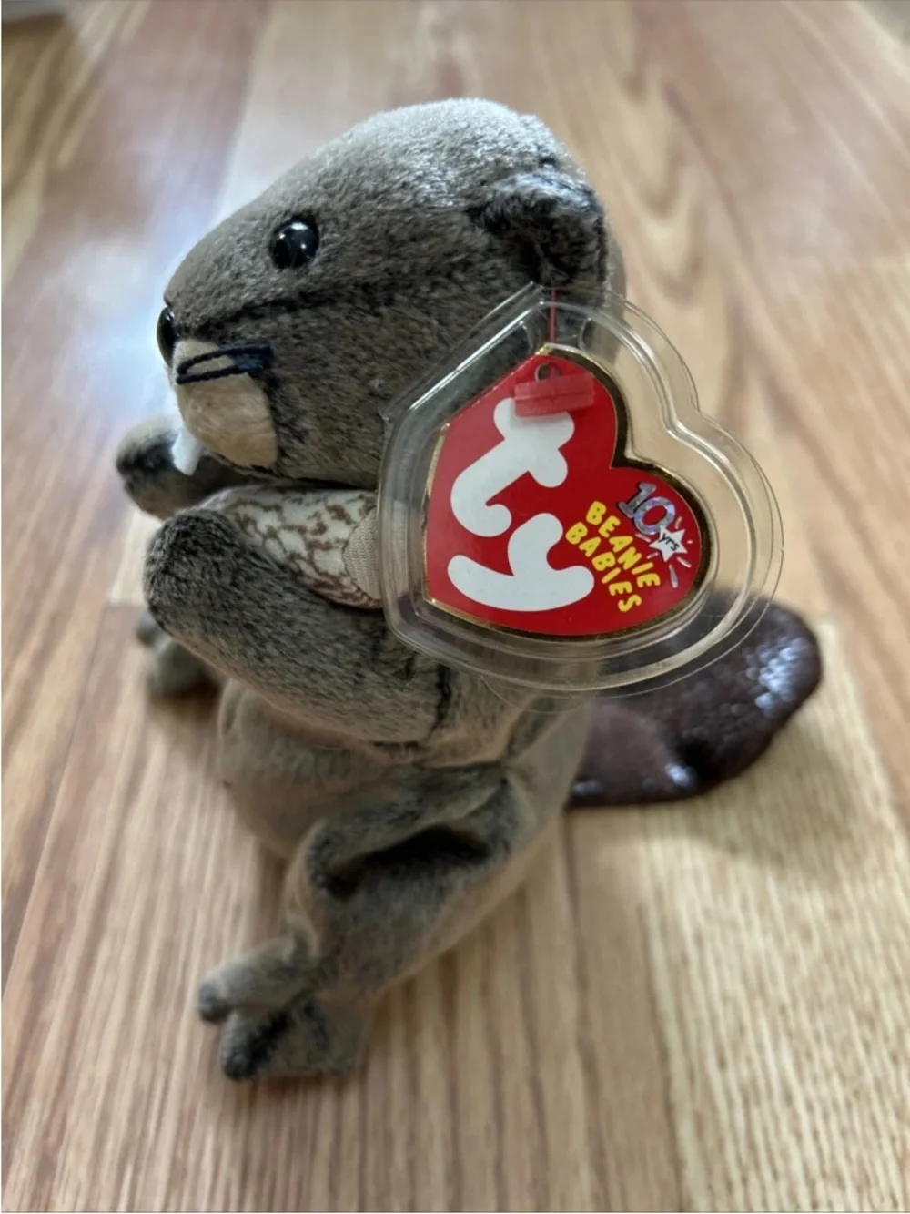 Ty Beanie Baby - LUMBERJACK the Beaver 5.5